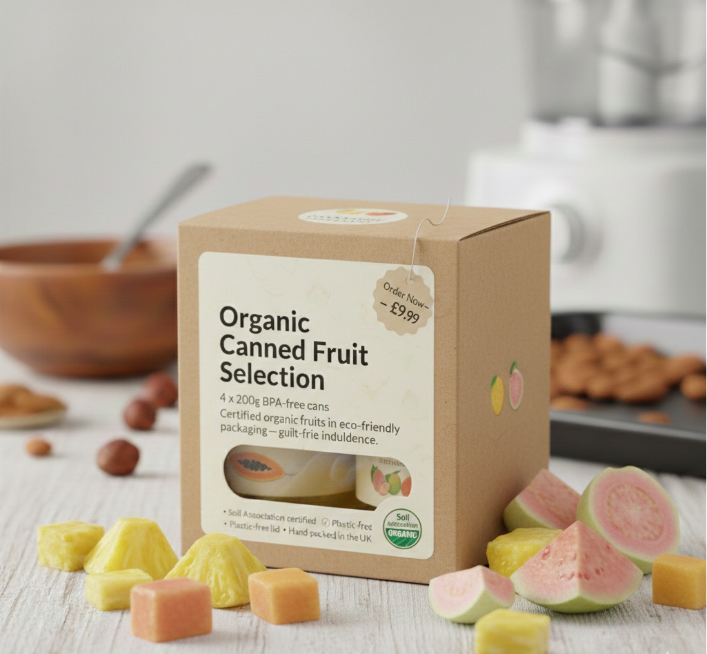 Organic Canned Fruit Selection